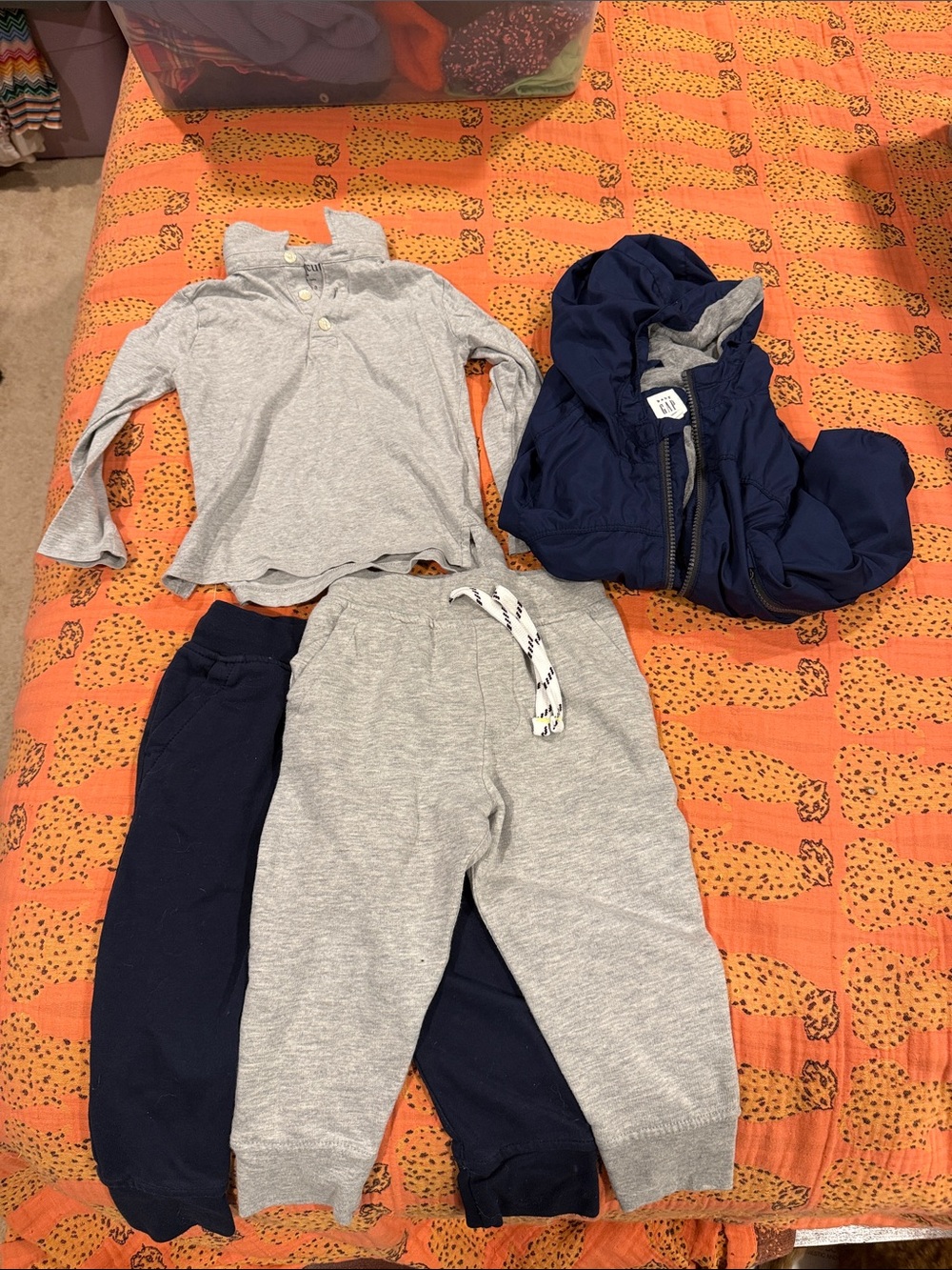 Crewcuts Gray & Navy Kids Uniform Bundle 3T